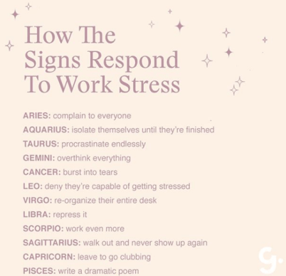 How the Signs Respond via @girlboss